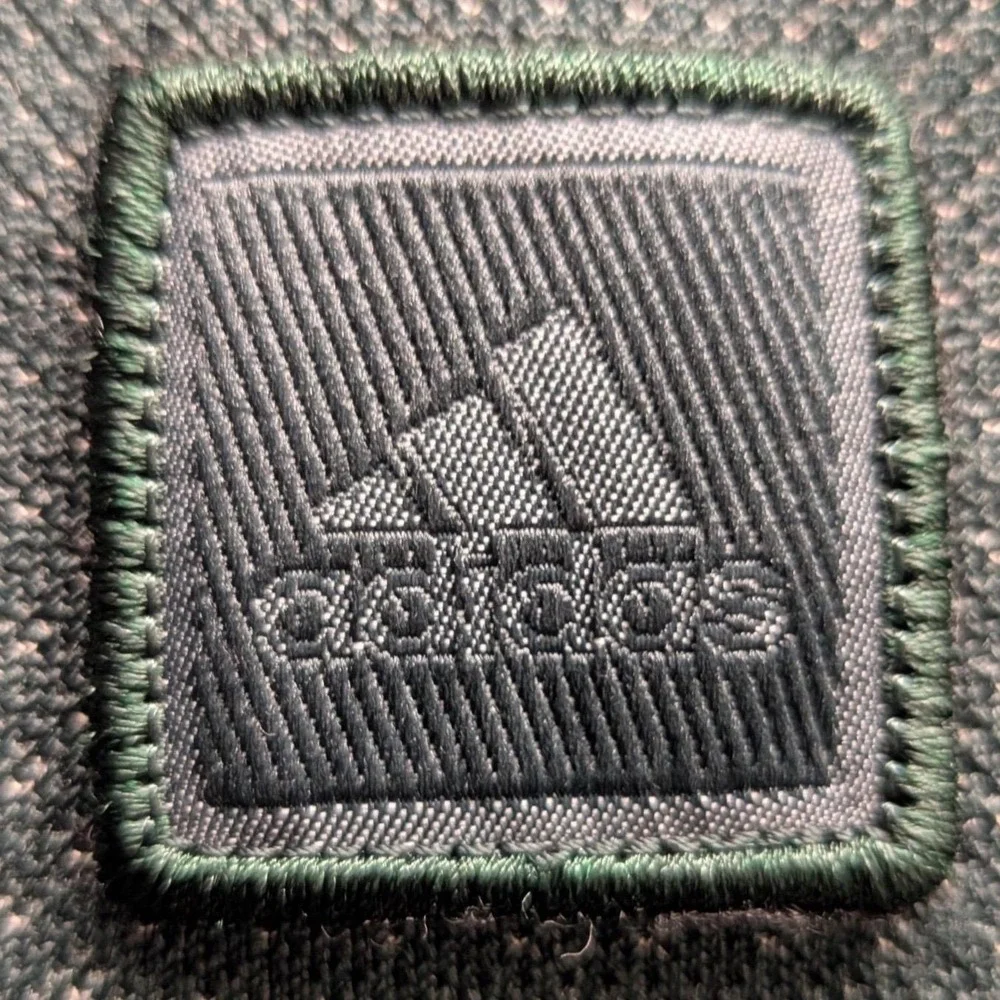 ADIDAS Mens 2XL Dark Green Tonal Jacquard Go To Seamless Golf Polo‎ Shirt Sporty